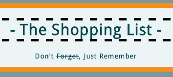 The Shopping List